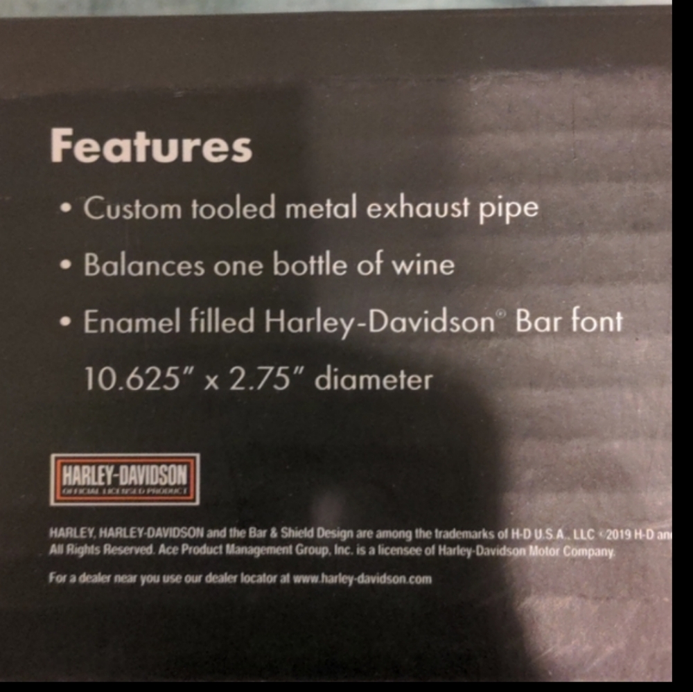 Harley Davidson Bottle Holder. New With Tags. - Picture 3 of 5